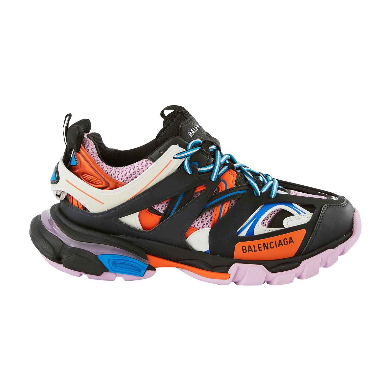 balenciaga black orange pink
