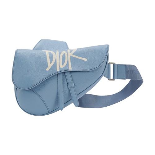 Dior And Shawn Saddle Bag in Blue for Men | Lyst