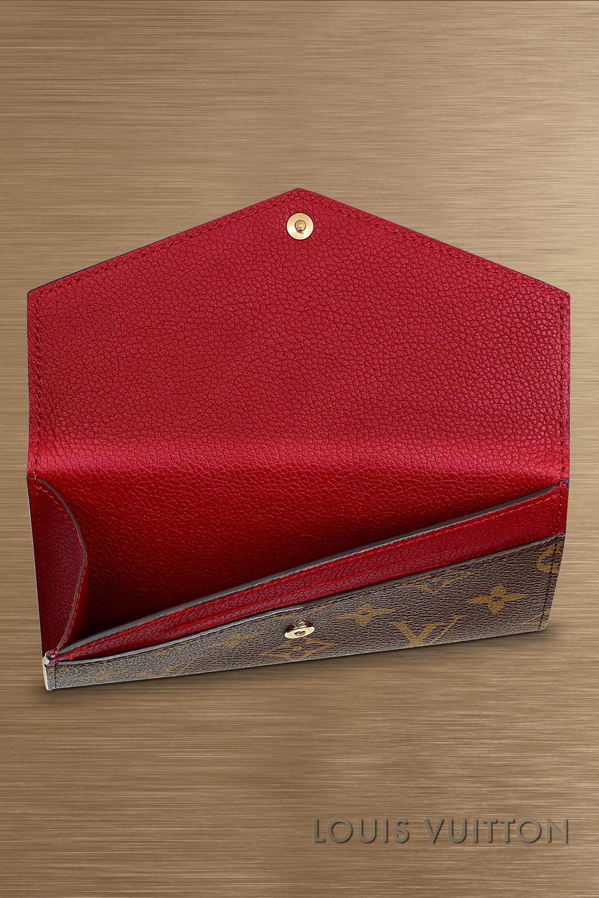 Portefeuille Pallas Compact Louis Vuitton en coloris Rouge | Lyst