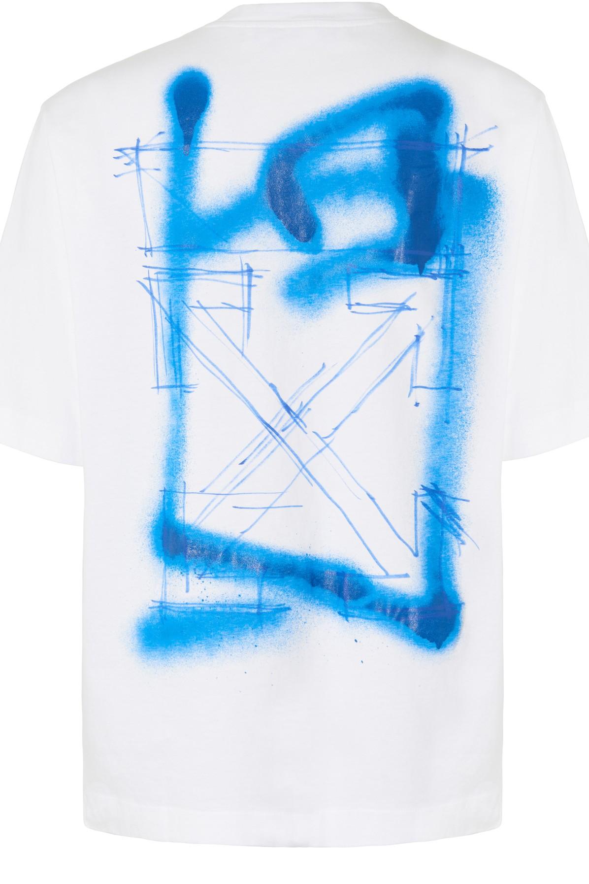 Off-White c/o Virgil Abloh Spray Marker Skate T-shirt for Men | Lyst