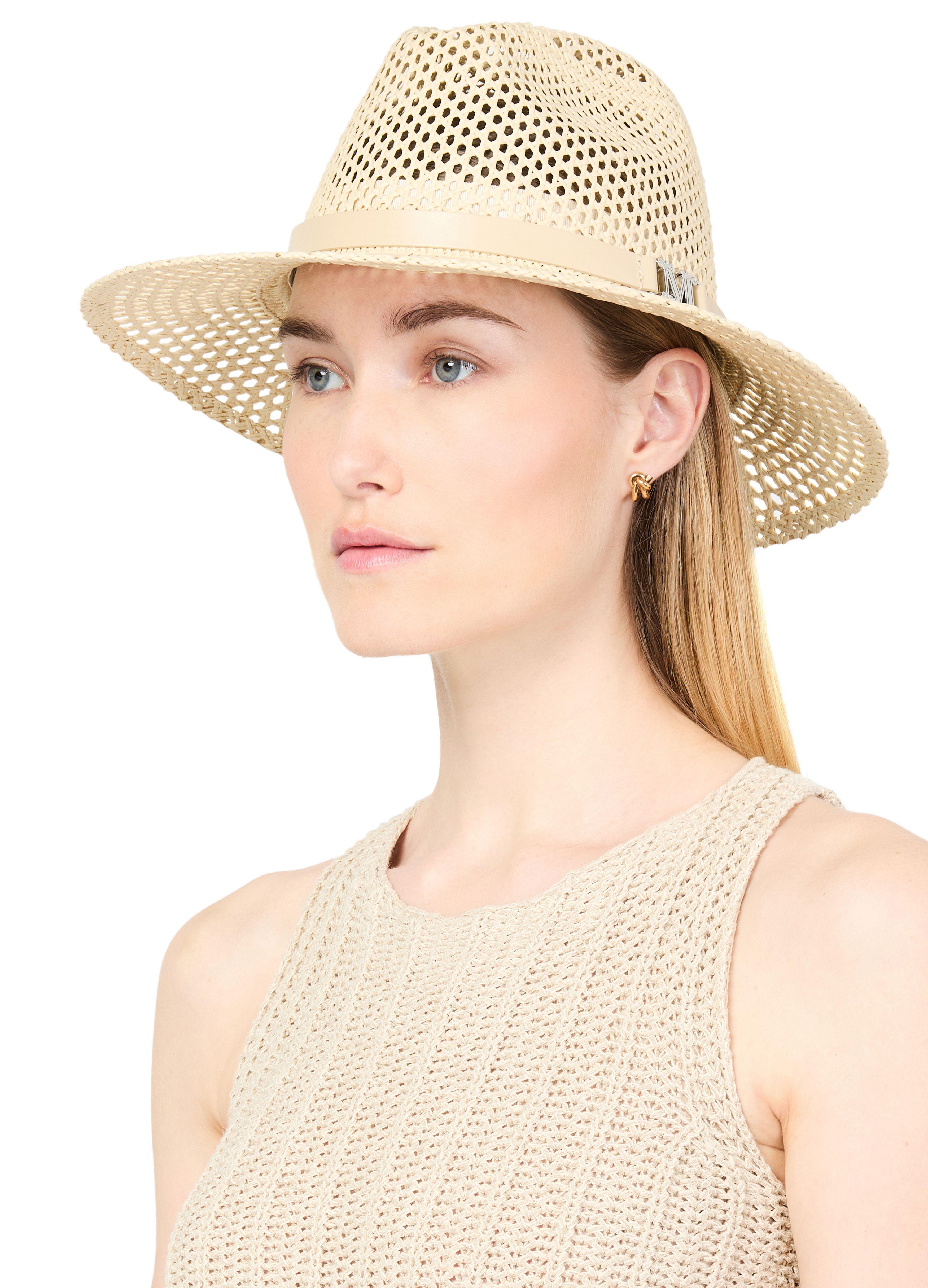 【関税＆送料込み】Max Mara 'Marocco' Hat Marocco paper straw sunhat in beige - Max Mara | Mytheresa
