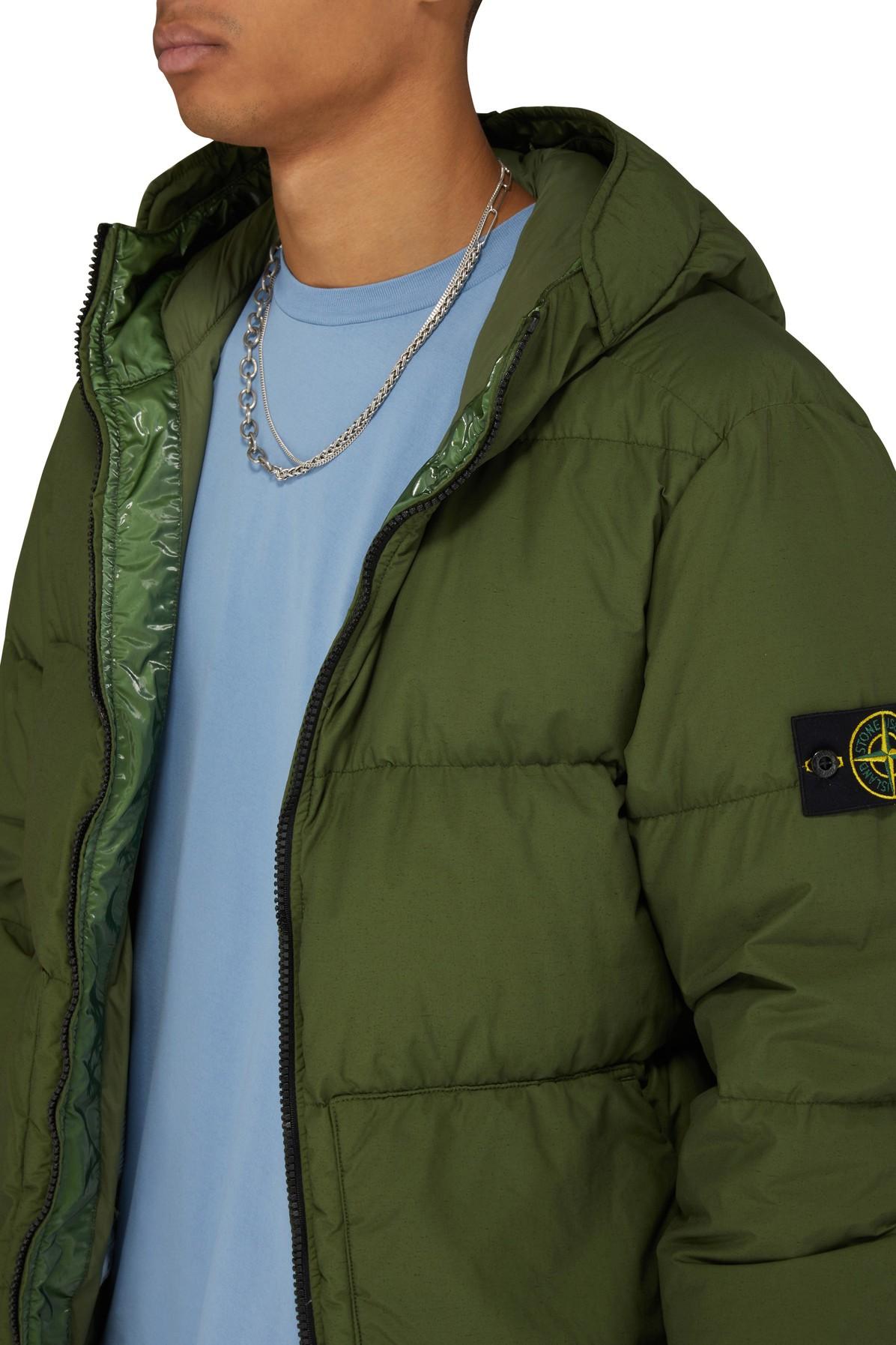 Stone Island Puffer Jacket in Olive (Green) for Men | Lyst