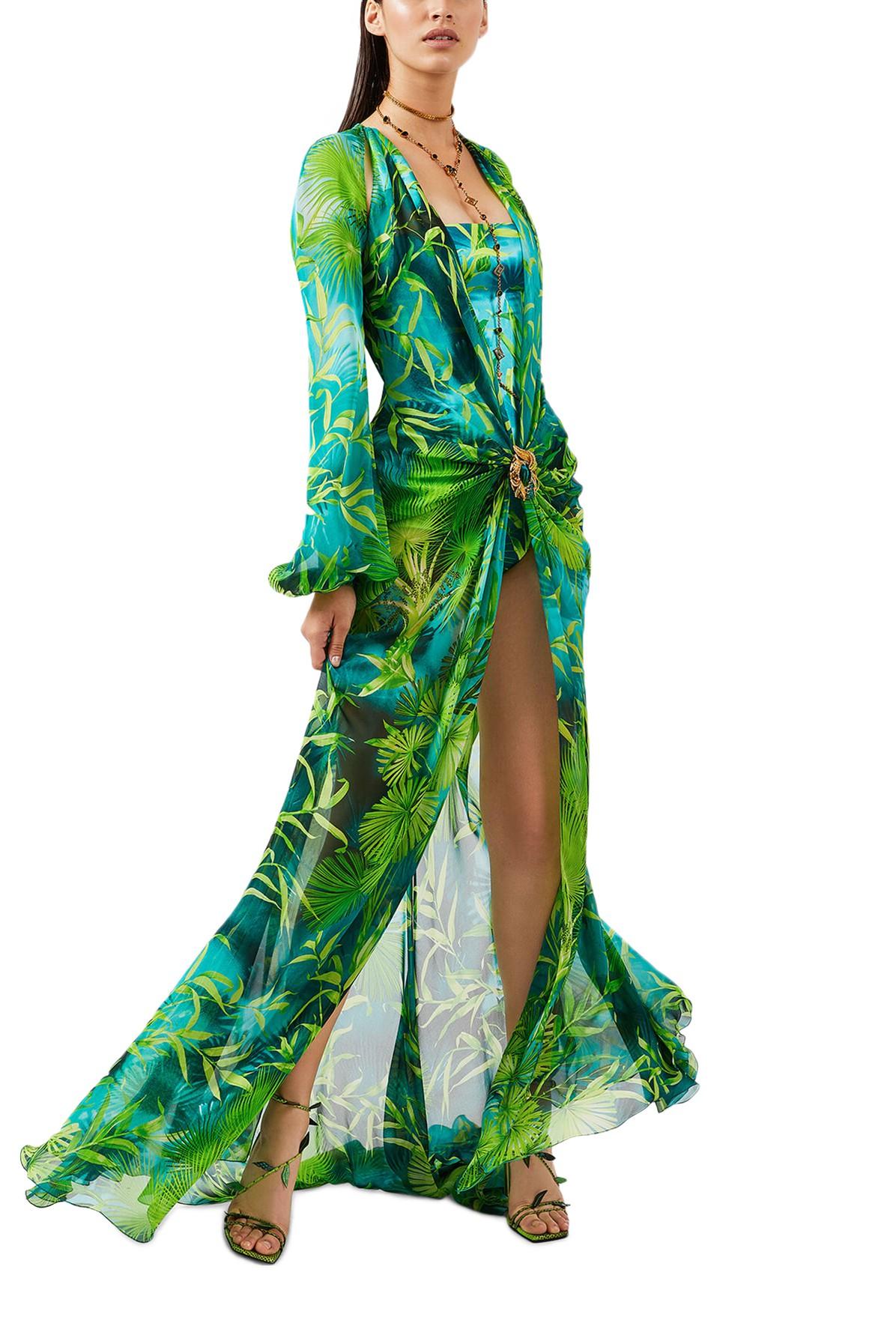 Robe originale Jungle Dress Versace en coloris Vert | Lyst
