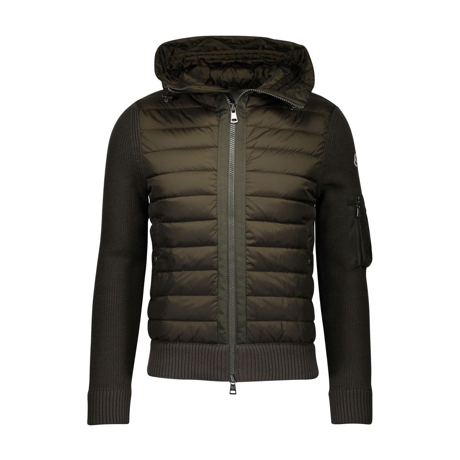 Moncler Synthetic Double Material Hooded Sweatshirt for Men - Lyst