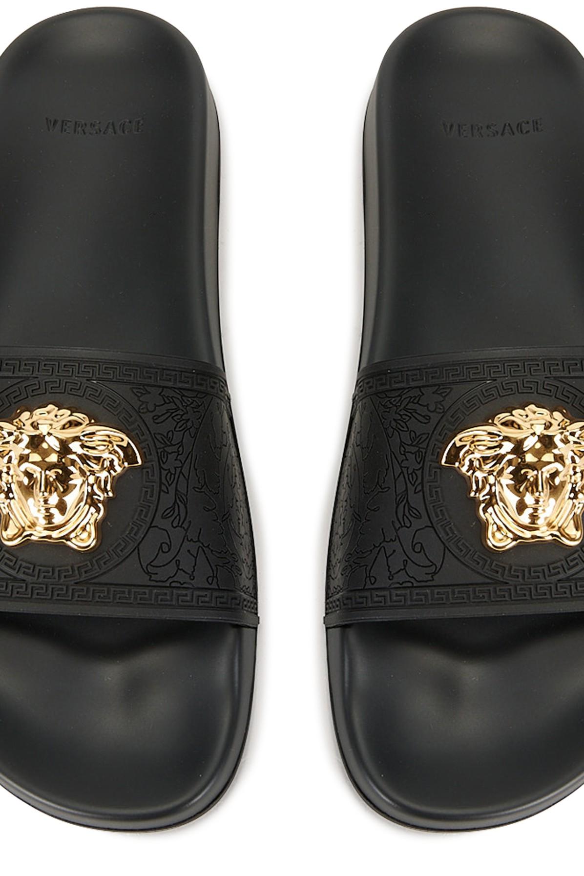 versace slides all black