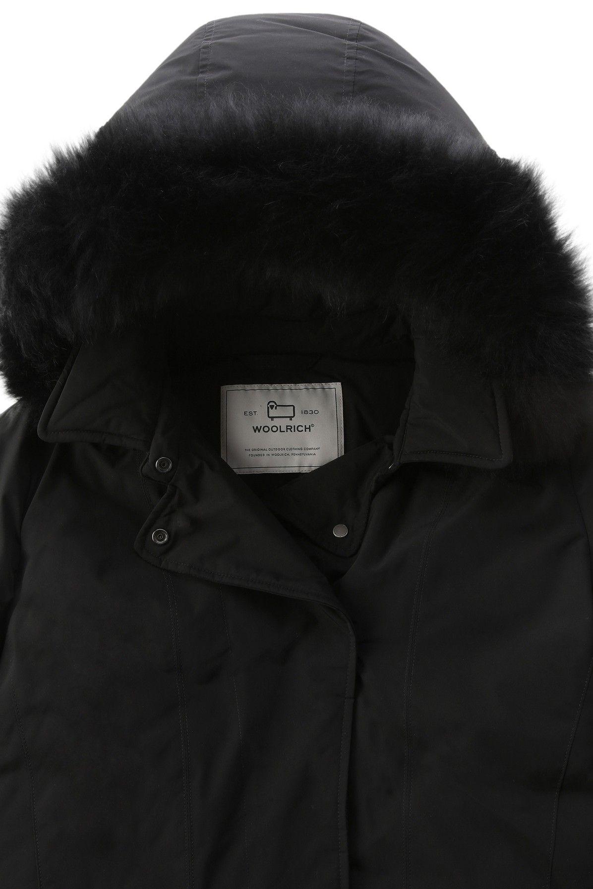 Woolrich Modern Vail Parka With Detachable Cashmere Fur in Black | Lyst