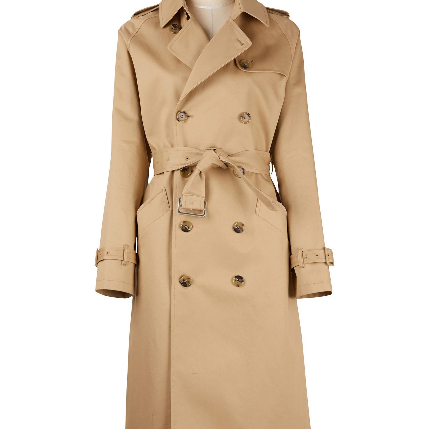 A.P.C. Cotton Greta Trench Coat in Beige (Natural) - Lyst