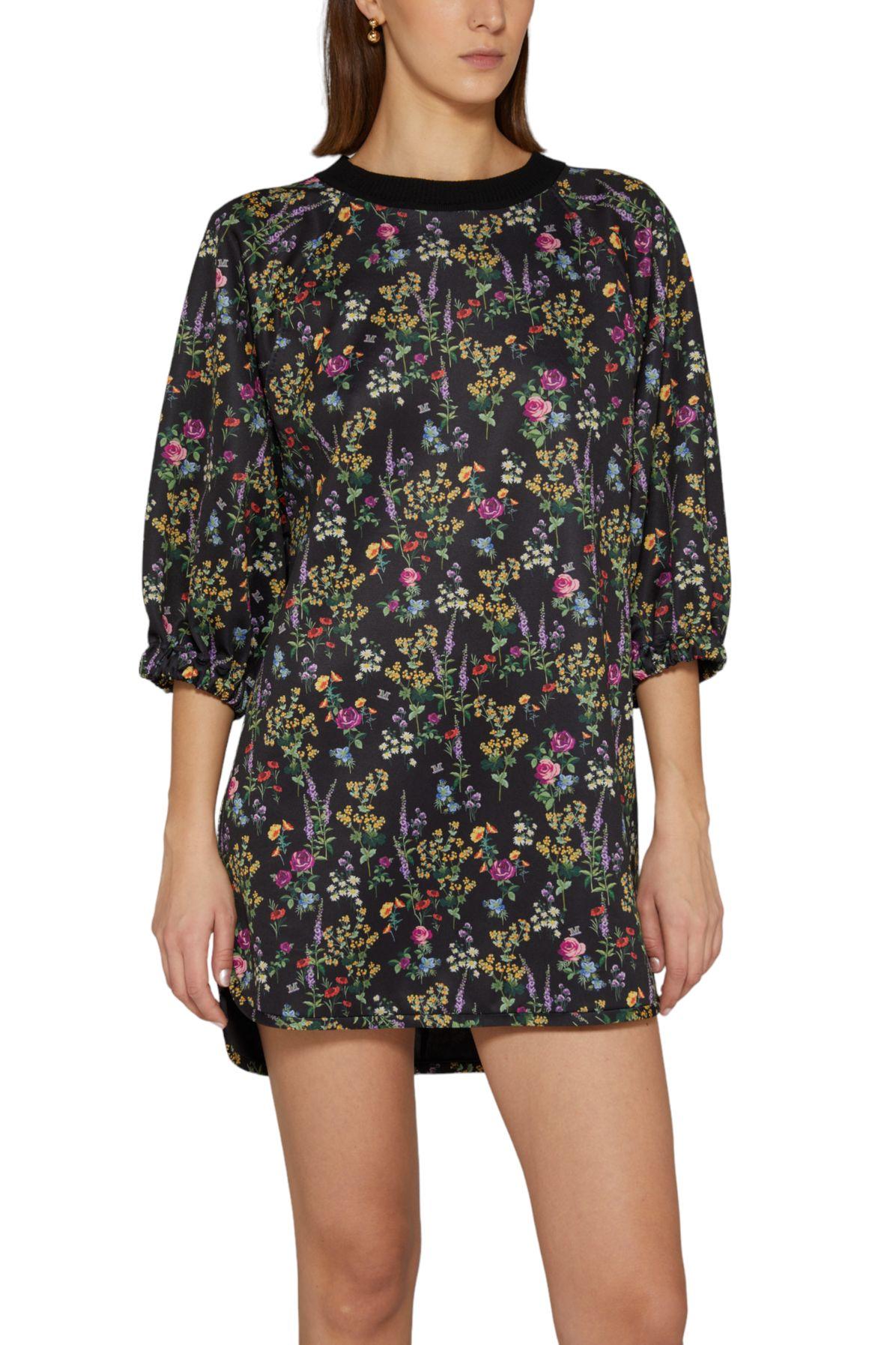 Max Mara Billy Printed Mini Dress in Black Lyst UK