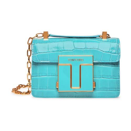 Tom Ford 001 Small Chain Shoulder Bag in Blue | Lyst