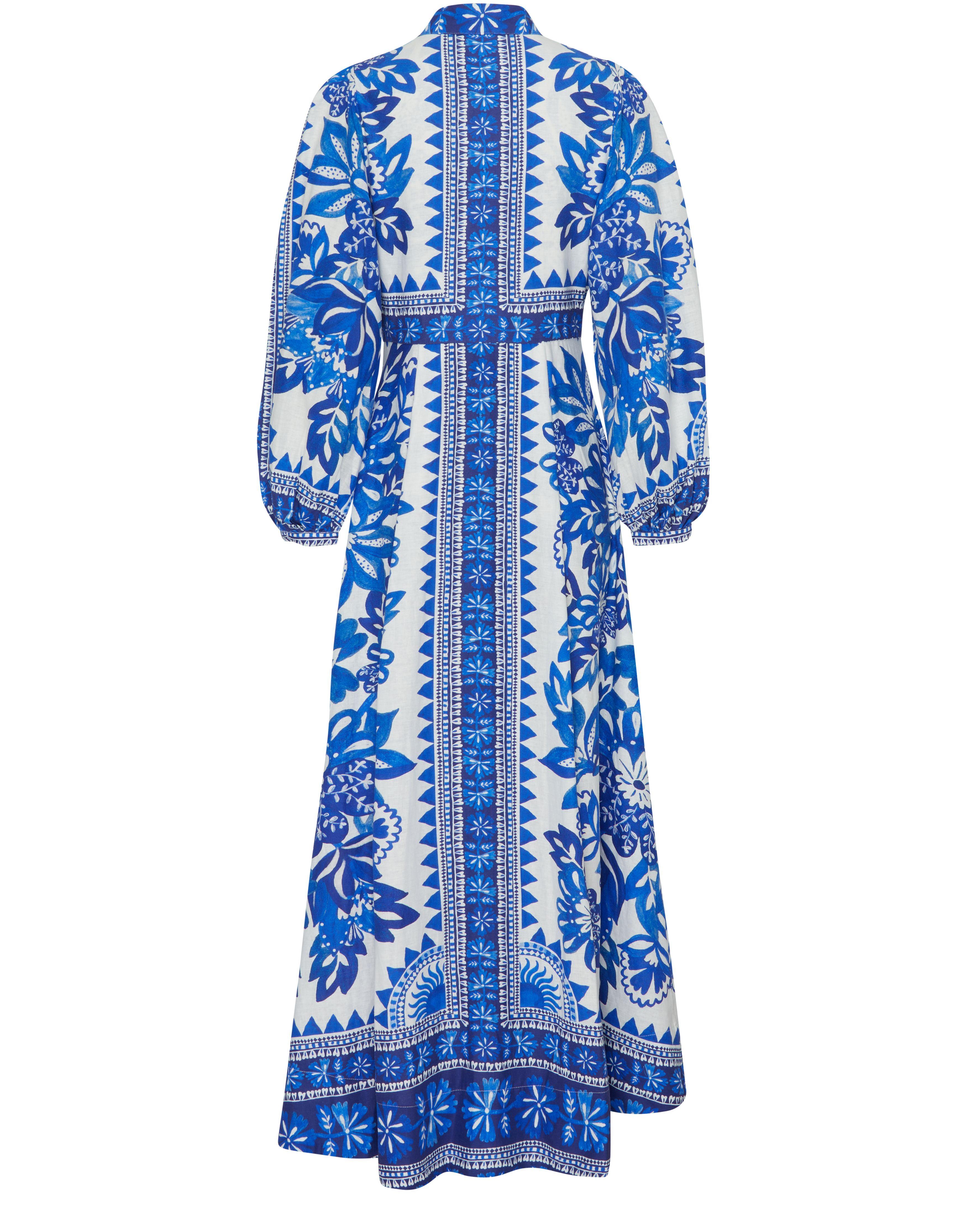 FARM Rio Flora Tapestry Maxi Dress in Blue | Lyst