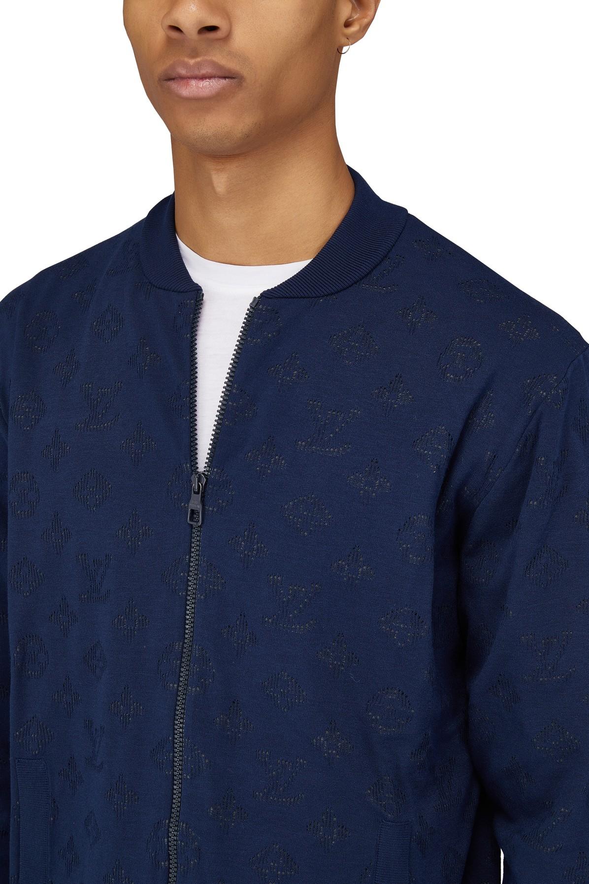 lv blue monogram jacket