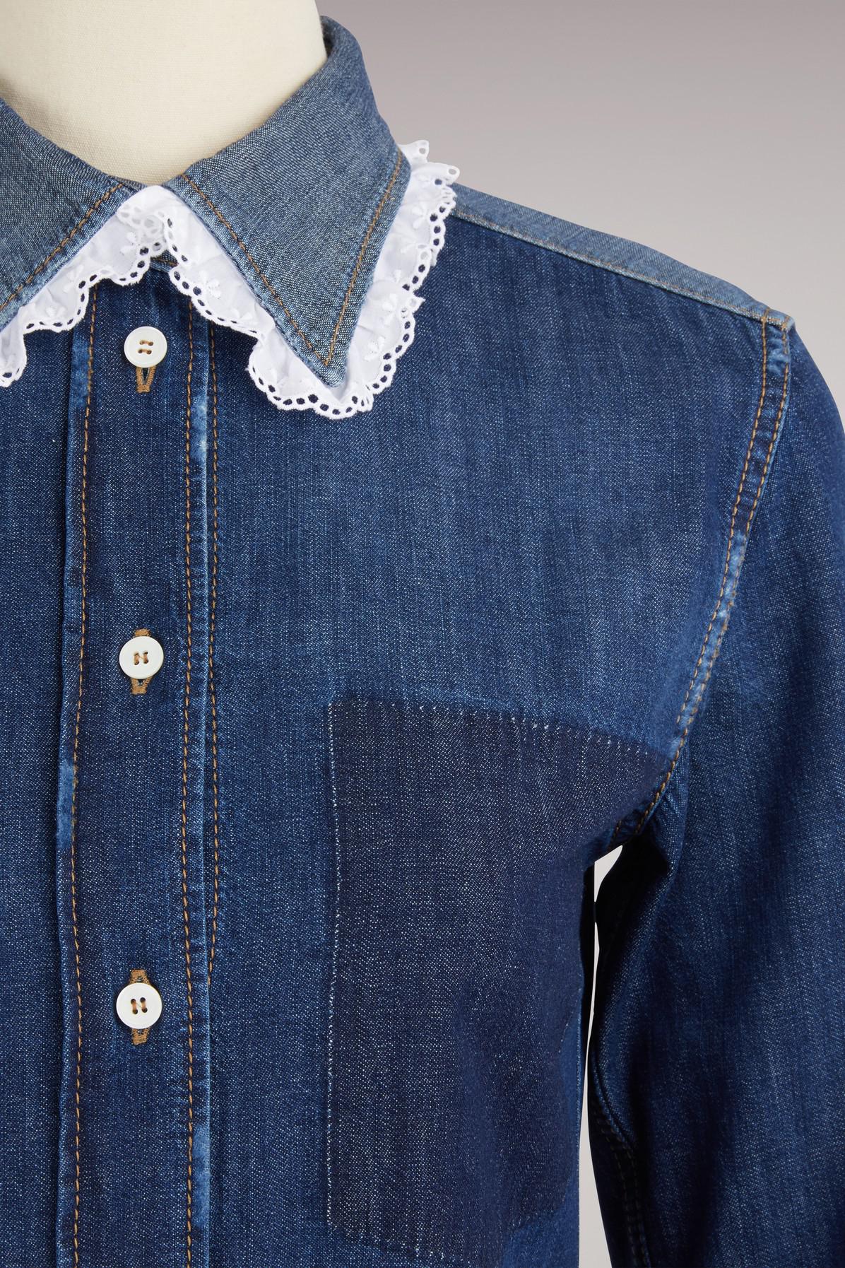 miu miu denim shirt