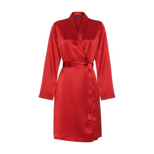 Short Silk Bathrobe