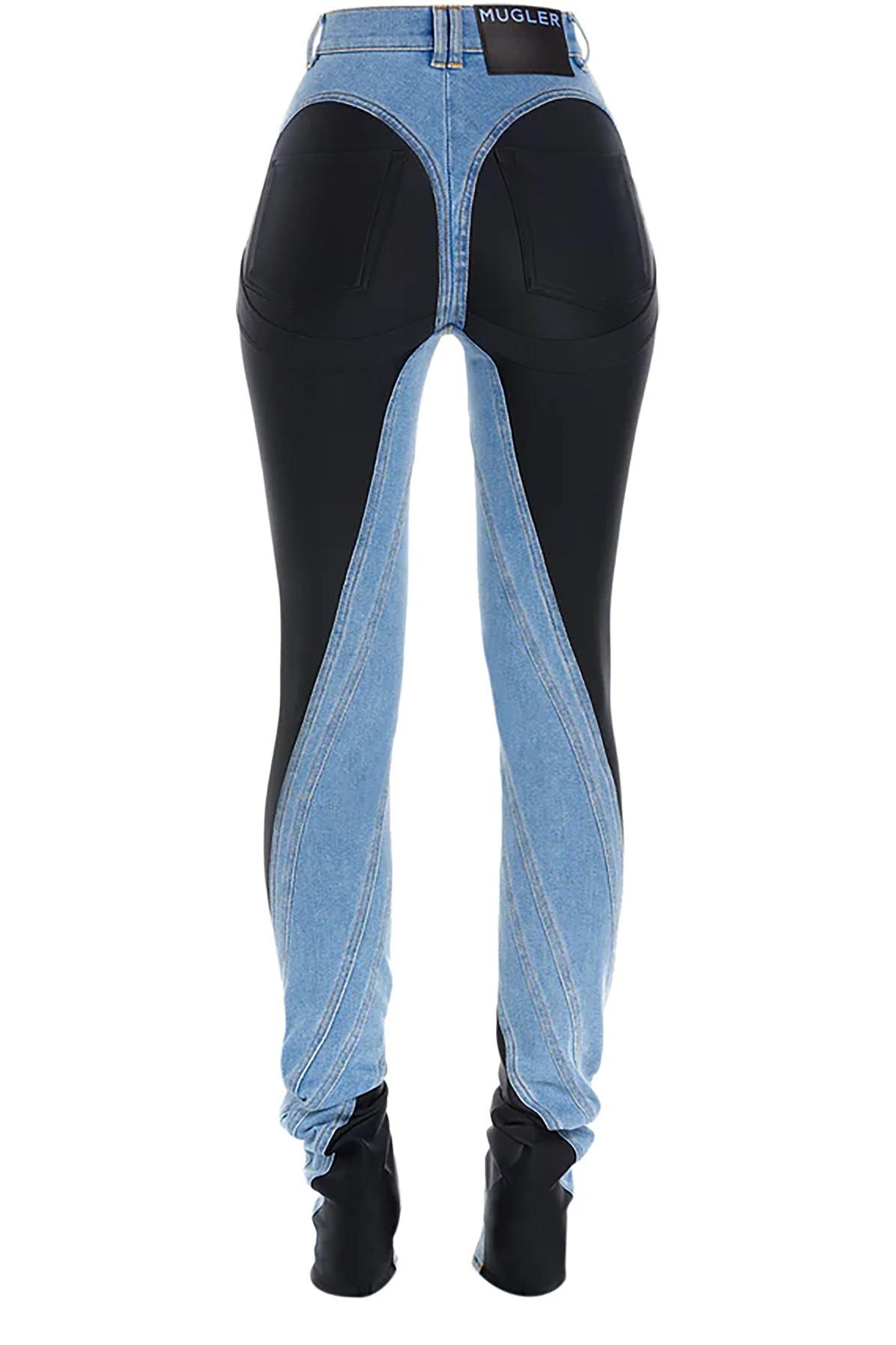 マグラー レディース カジュアルパンツ ボトムス Flared Tailored Trousers MAISON SPECIAL パンツ Lace Fabric Flare Pants⁄レースドッキング