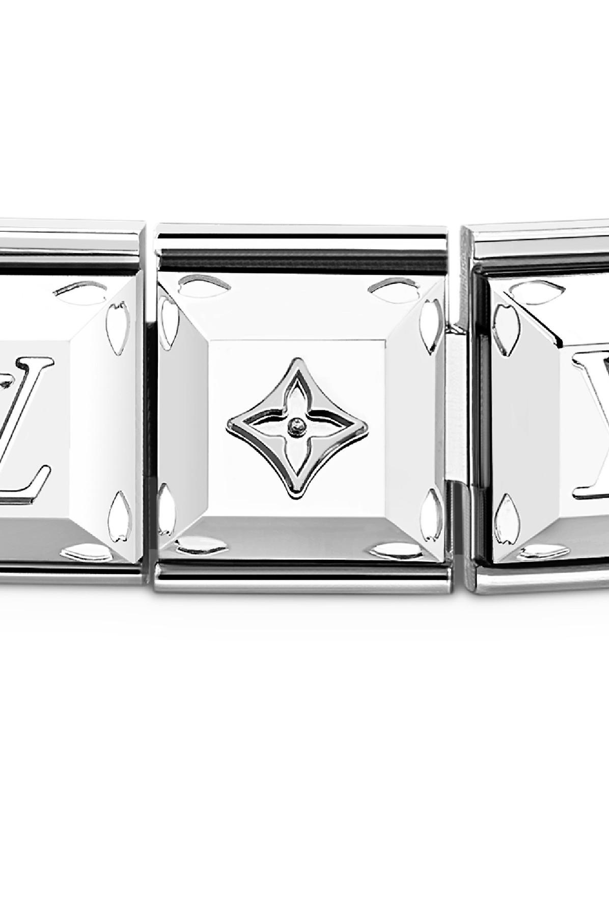 Louis Vuitton Nanogram Tag Bracelet Metal Gold 169042128