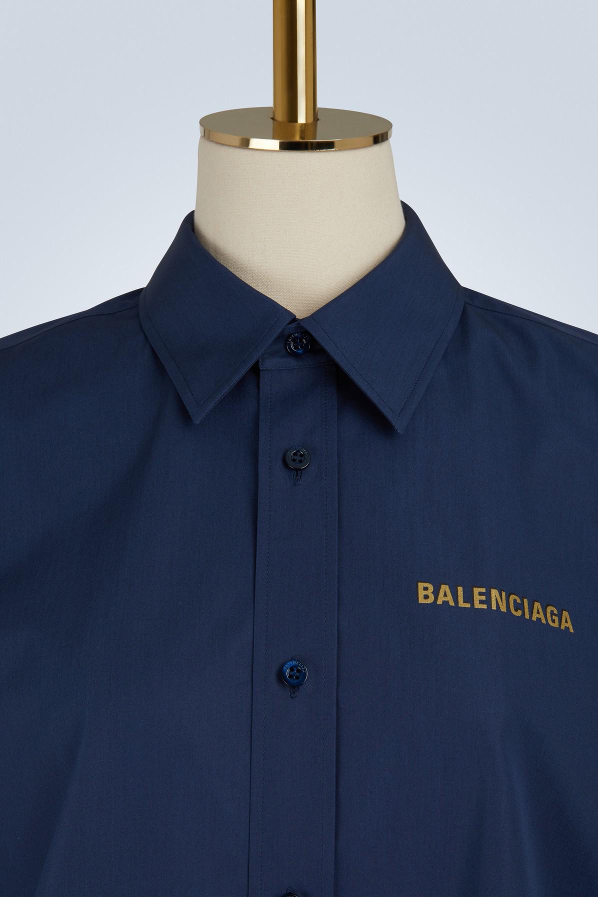 Balenciaga Tweed Short-sleeved Poplin 