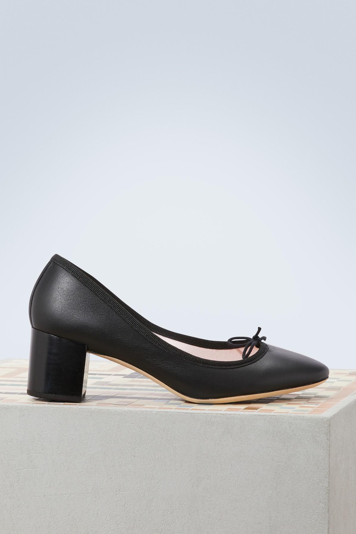Repetto Farah Ballet Pumps With Heels in Black - Lyst