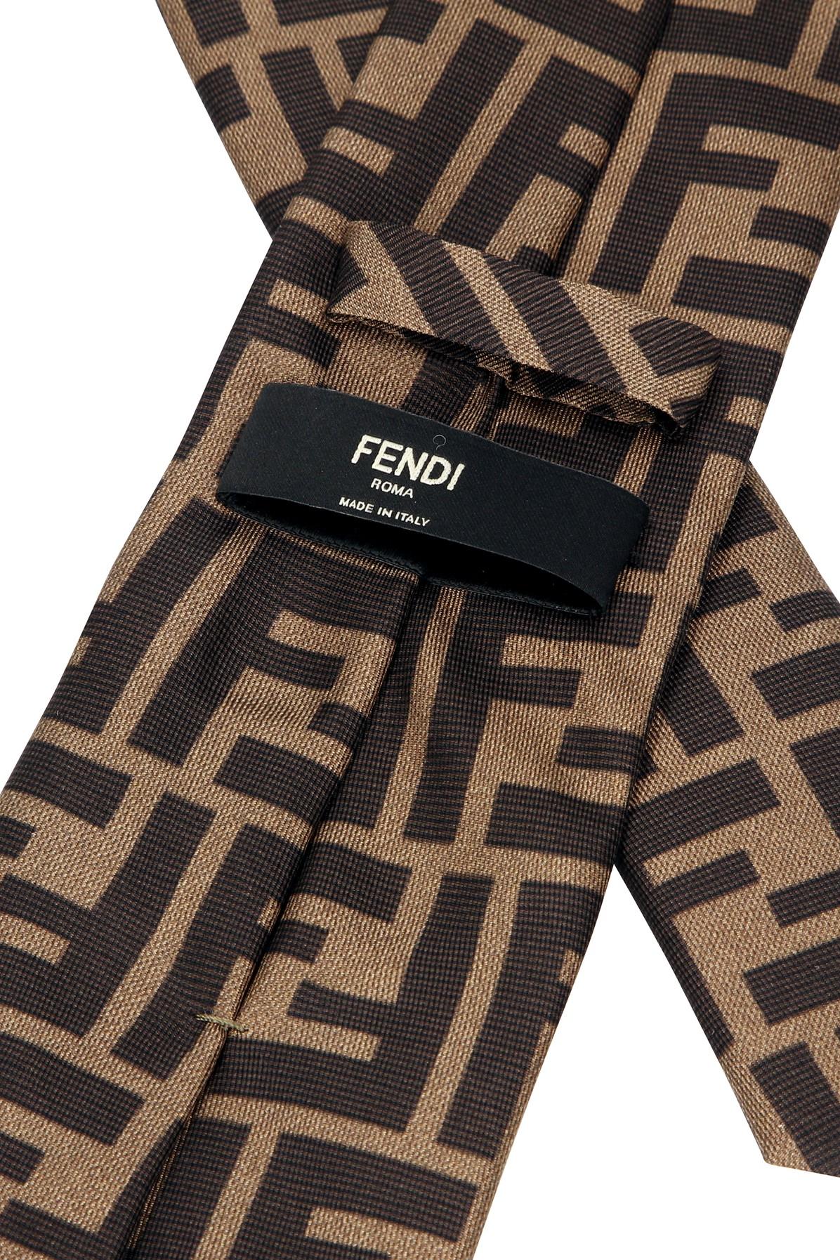 Fendi Tie in Brown/ Black (Brown) for Men - Lyst