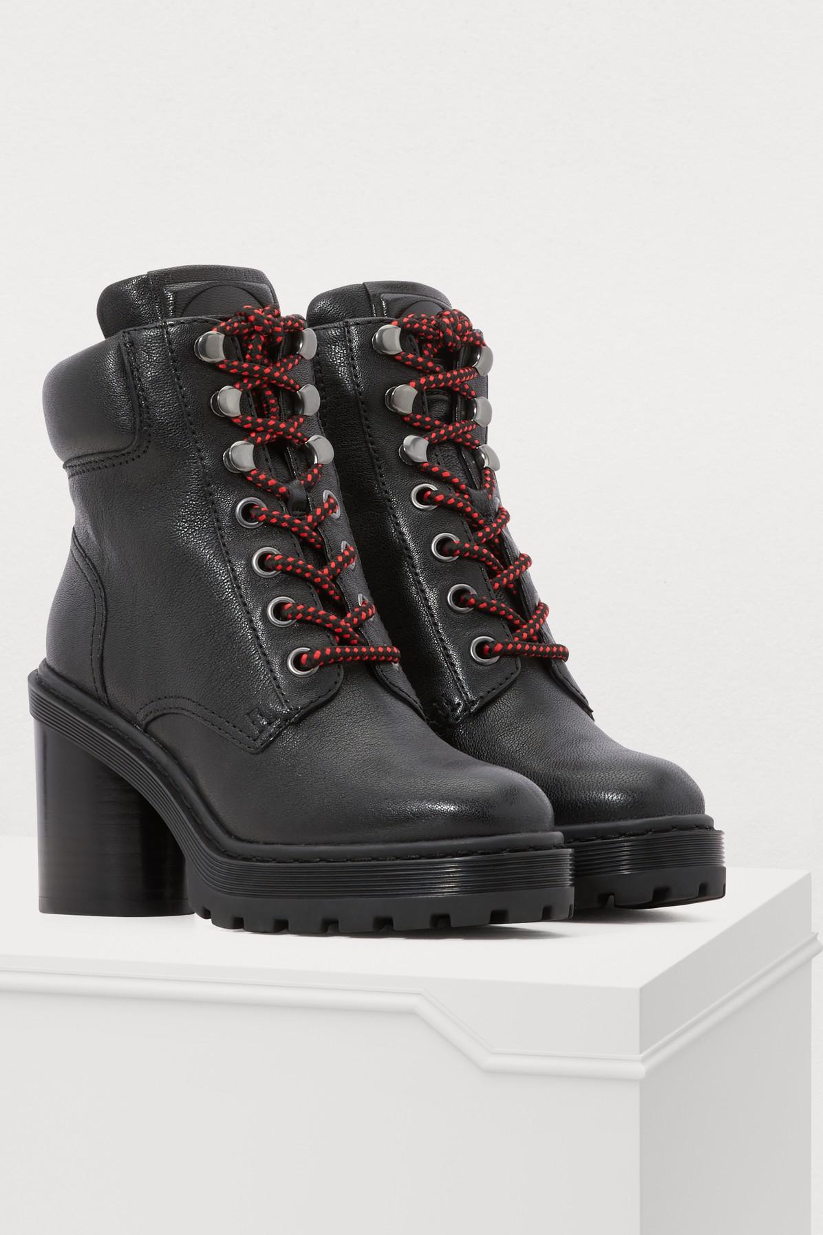 platform brown booties