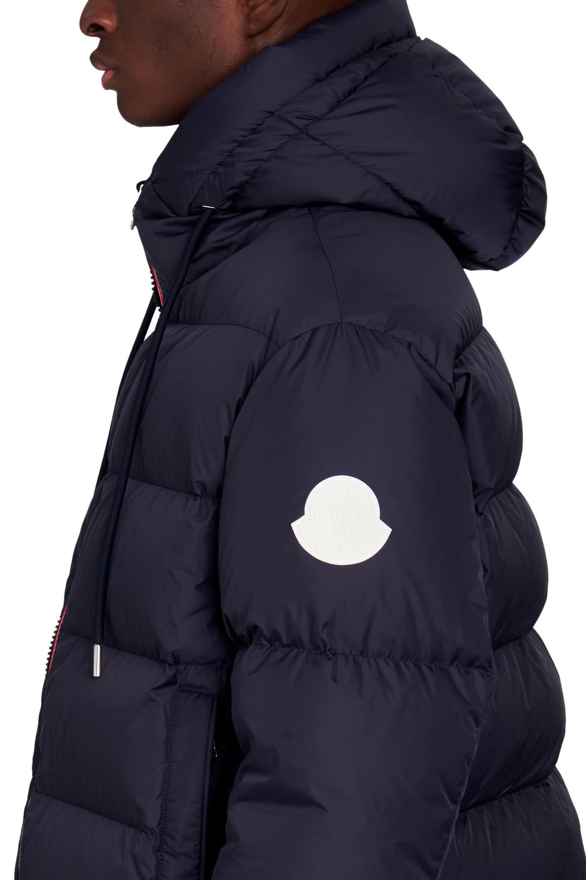 Moncler Navy Moncenisio Down Quilted Padded Long Jacket in Blue 