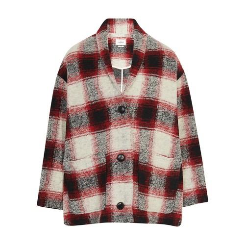 isabel marant elomia plaid coat
