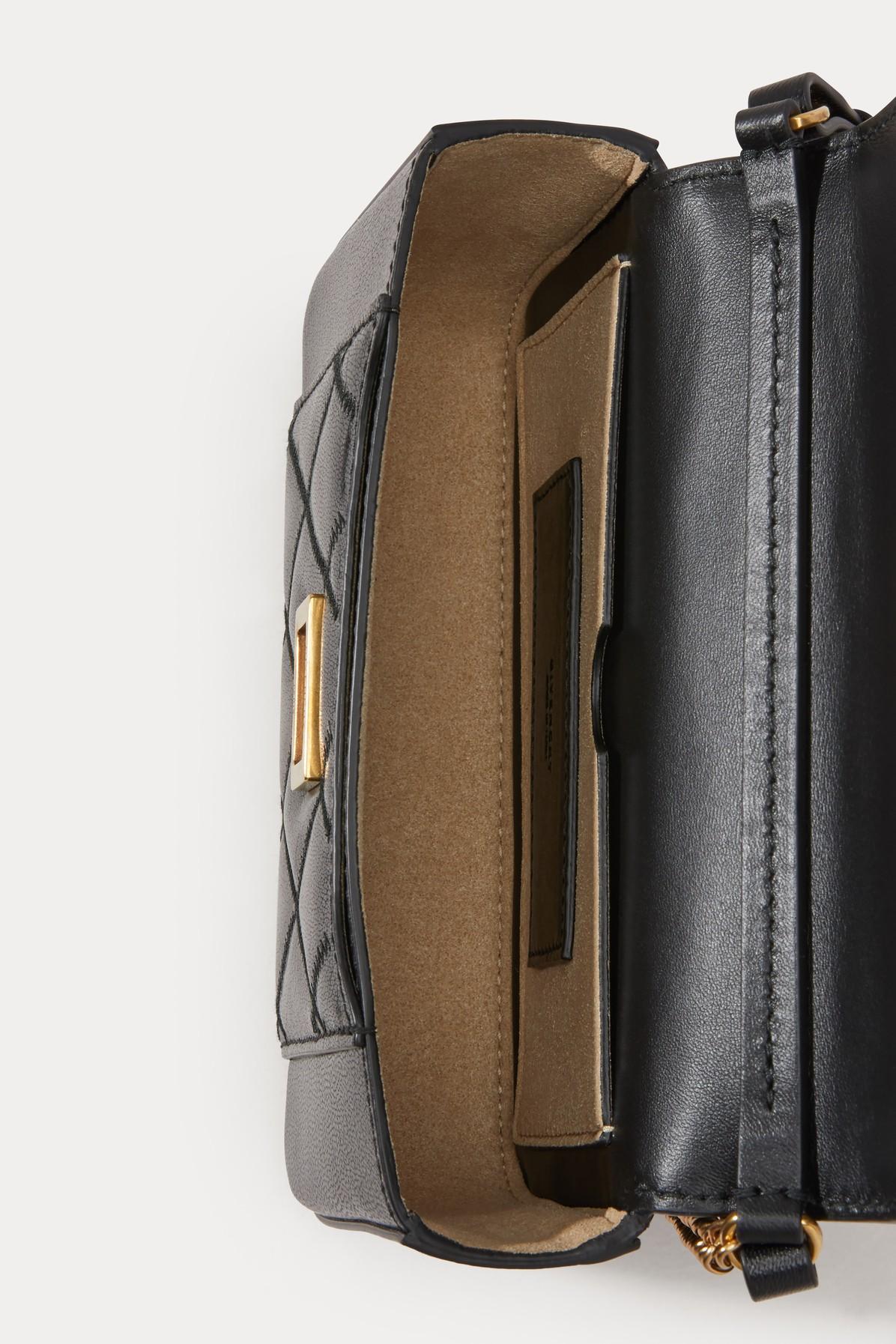 Mini pocket bag in diamond quilted leather sale