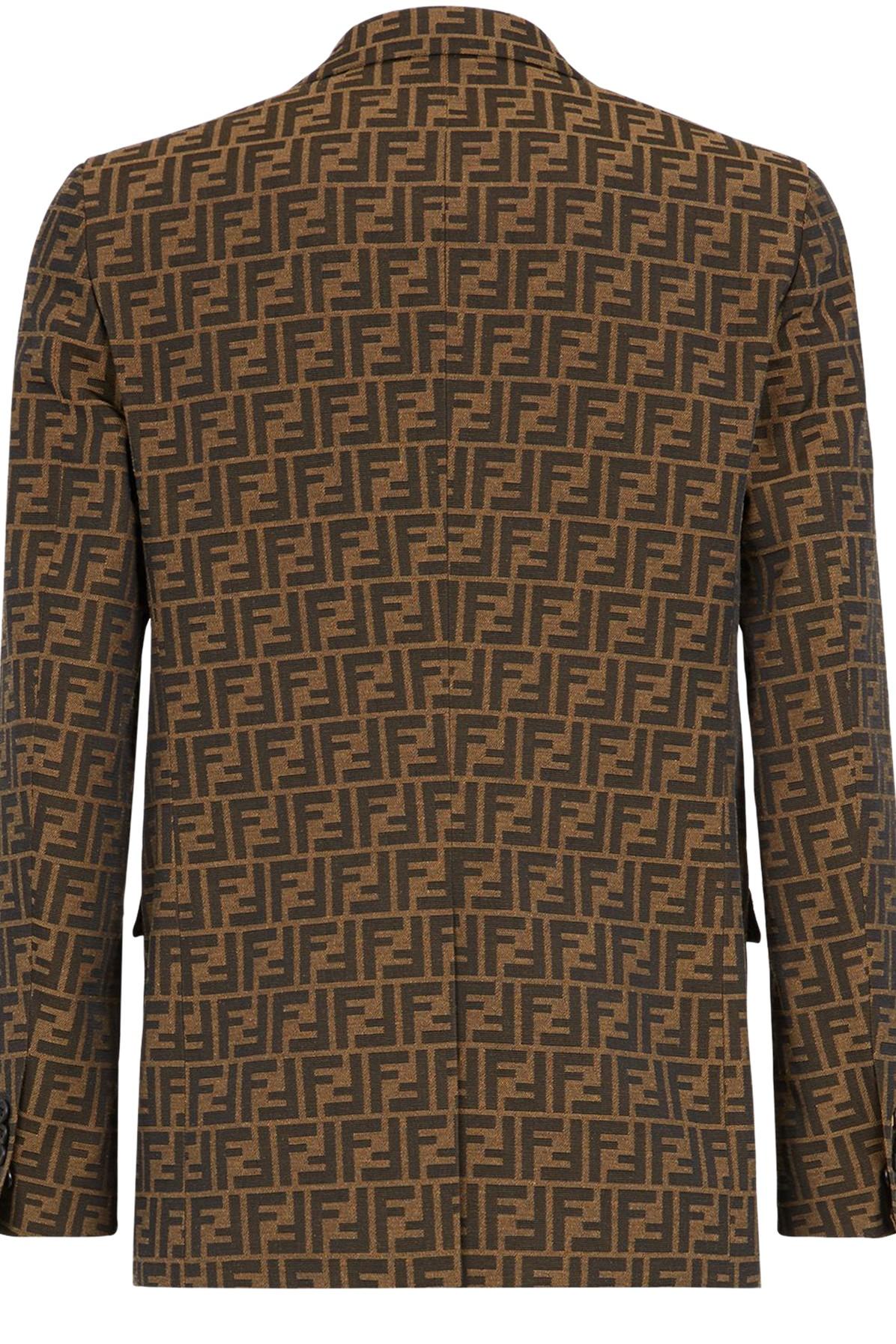 Fendi Brown Fabric Blazer for Men - Lyst