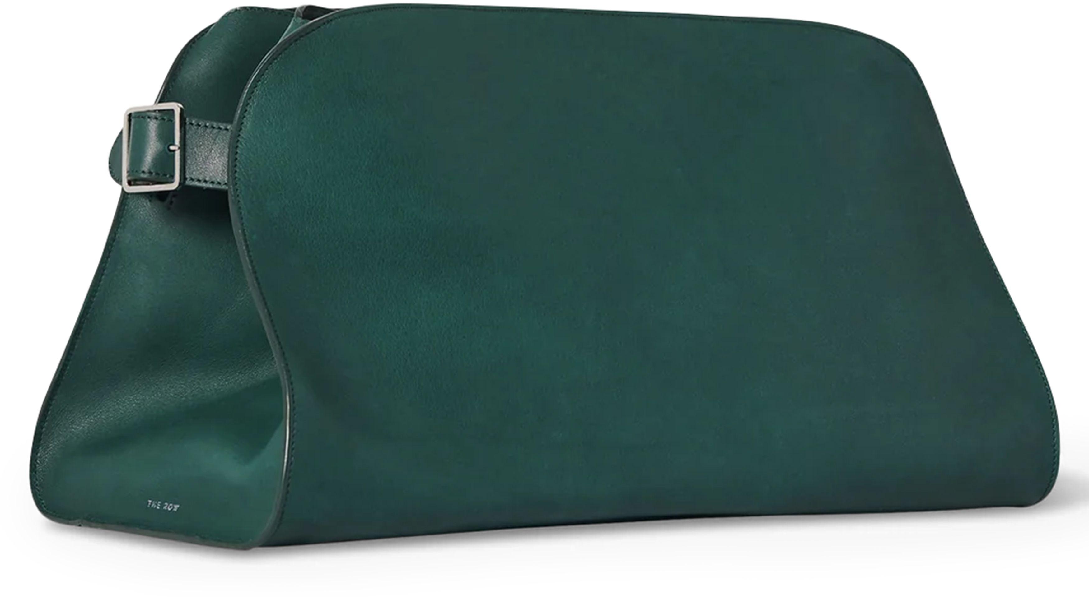 The Row Margaux Ew Clutch in Green | Lyst