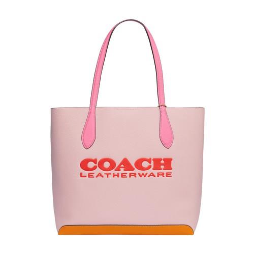 COACH Kia Colorblock Tote Bag in Pink | Lyst UK