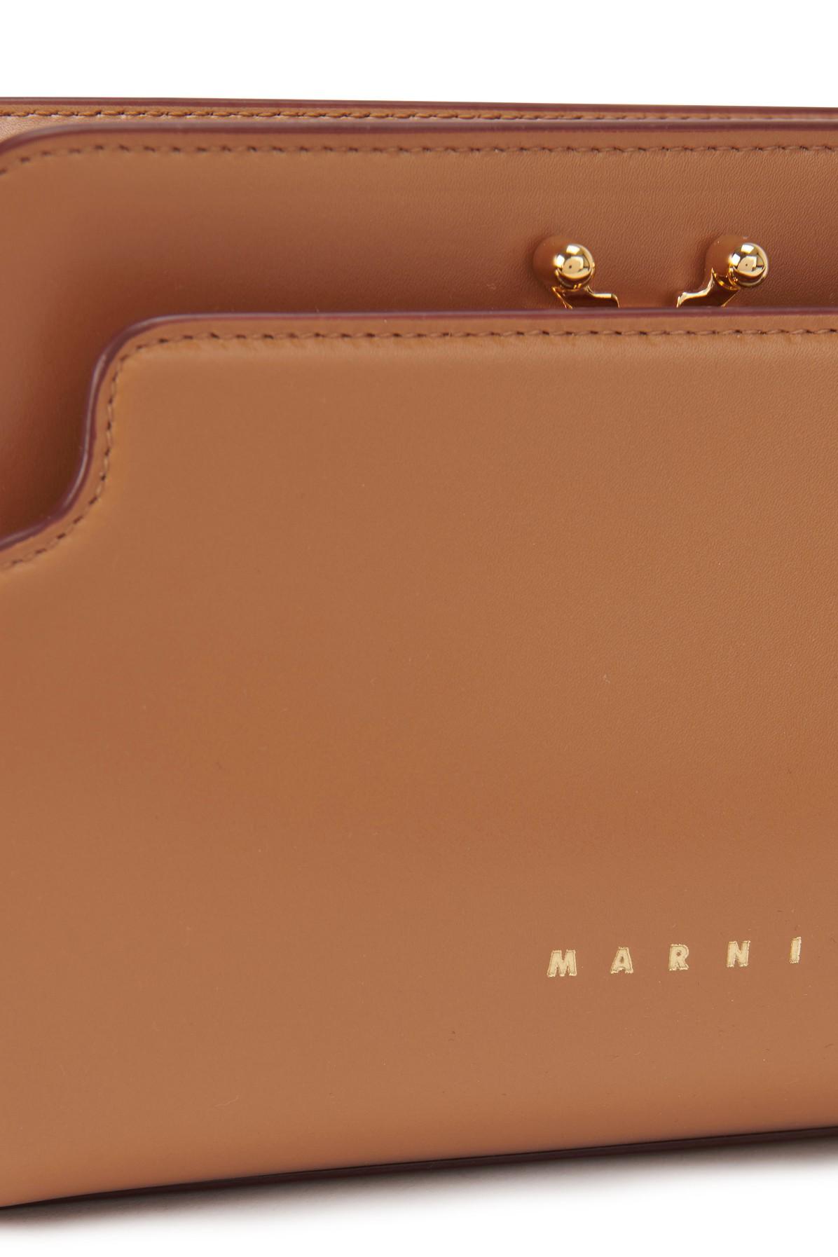 Marni Trunk Reverse Shoulder Bag in Brown | Lyst