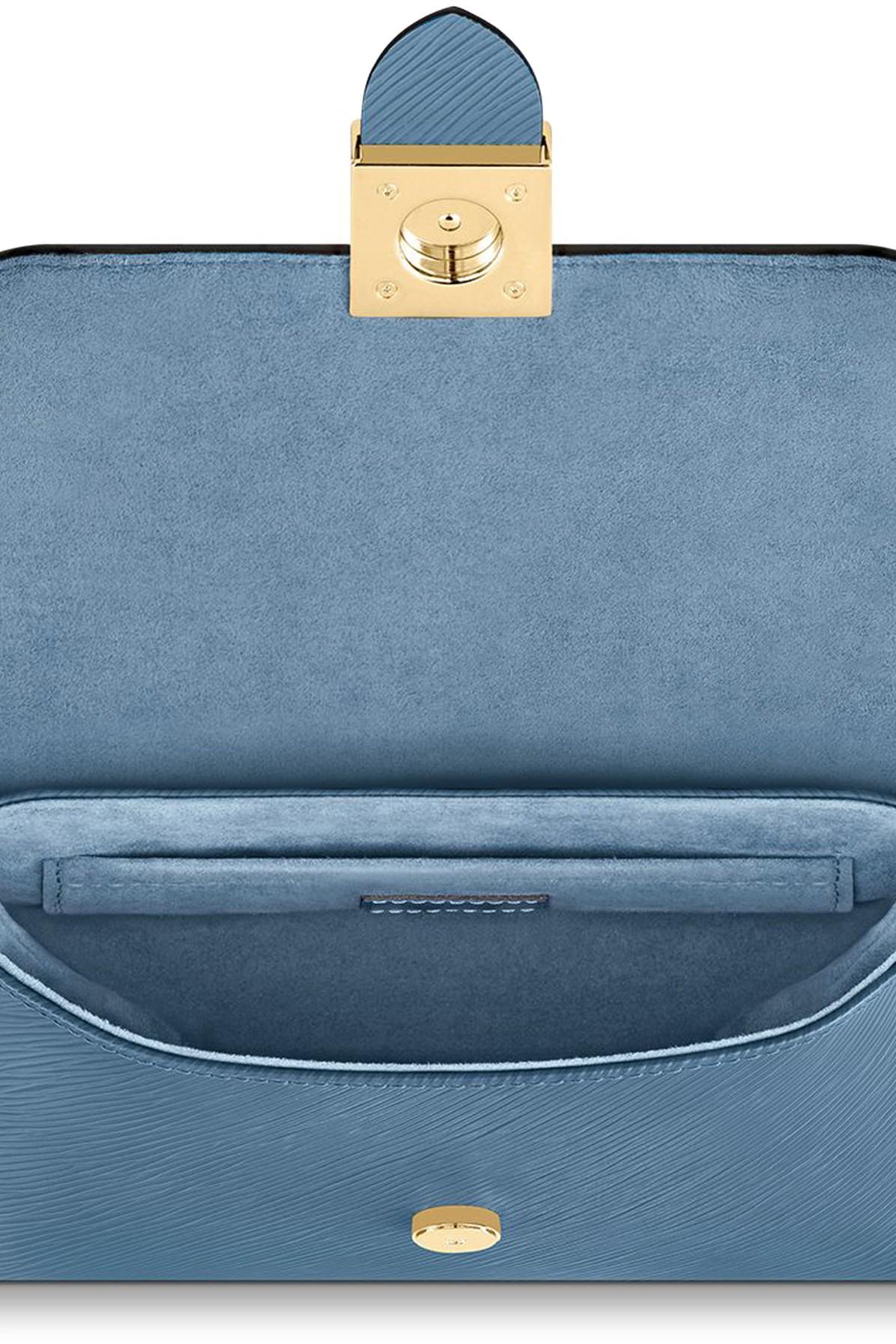 Locky bb leather handbag Louis Vuitton Blue in Leather - 32584844