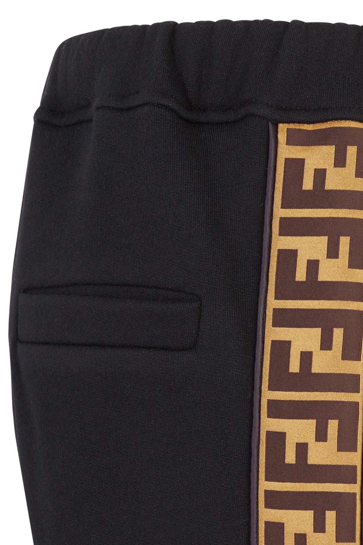 Fendi Cotton Trousers in Black for Men - Save 14% | Lyst