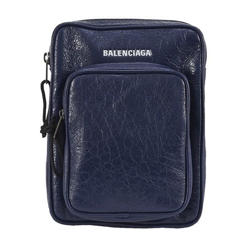 Balenciaga Blue Leather Explorer Crossbody Bag Balenciaga