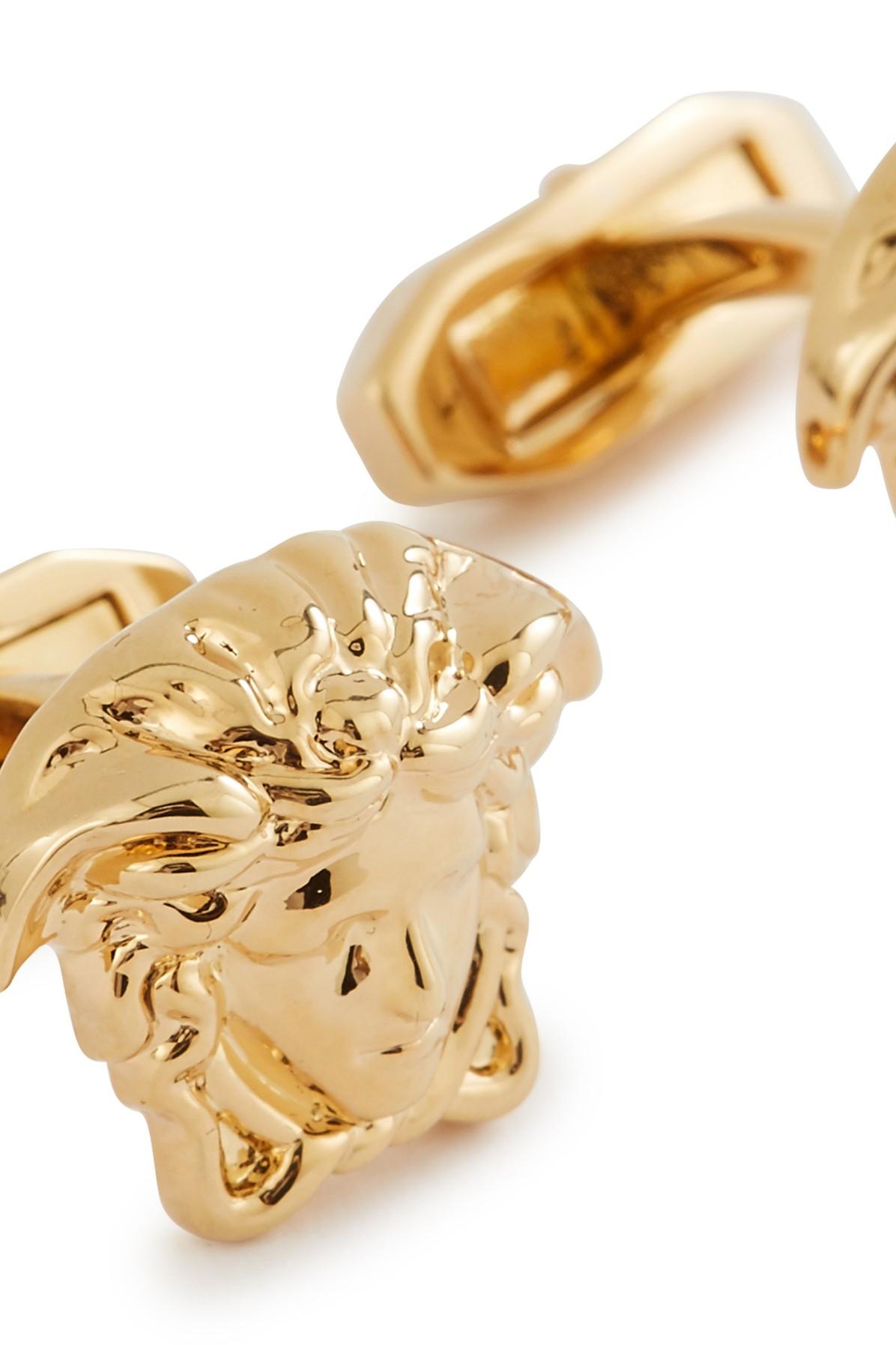 Versace Medusa Cufflinks in Metallic for Men Lyst