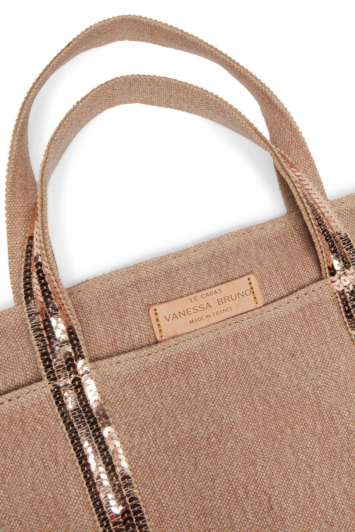 Vanessa Bruno Linen M Cabas Tote Bag in Natural | Lyst