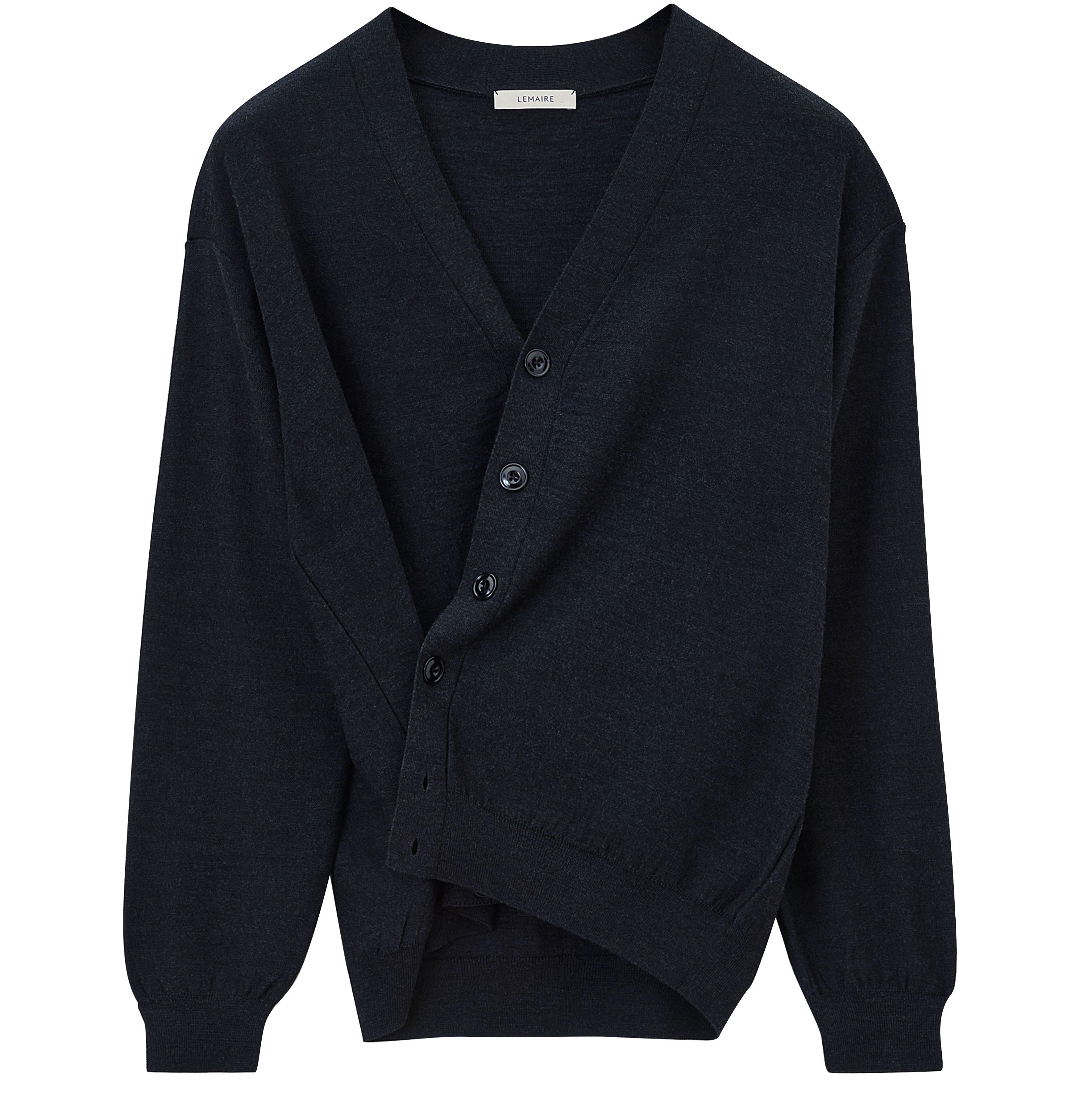 Lemaire Relaxed Twisted Cardigan in Black for Men | Lyst Lemaire Relaxed Twisted Cardigan in Black for Men | Lyst