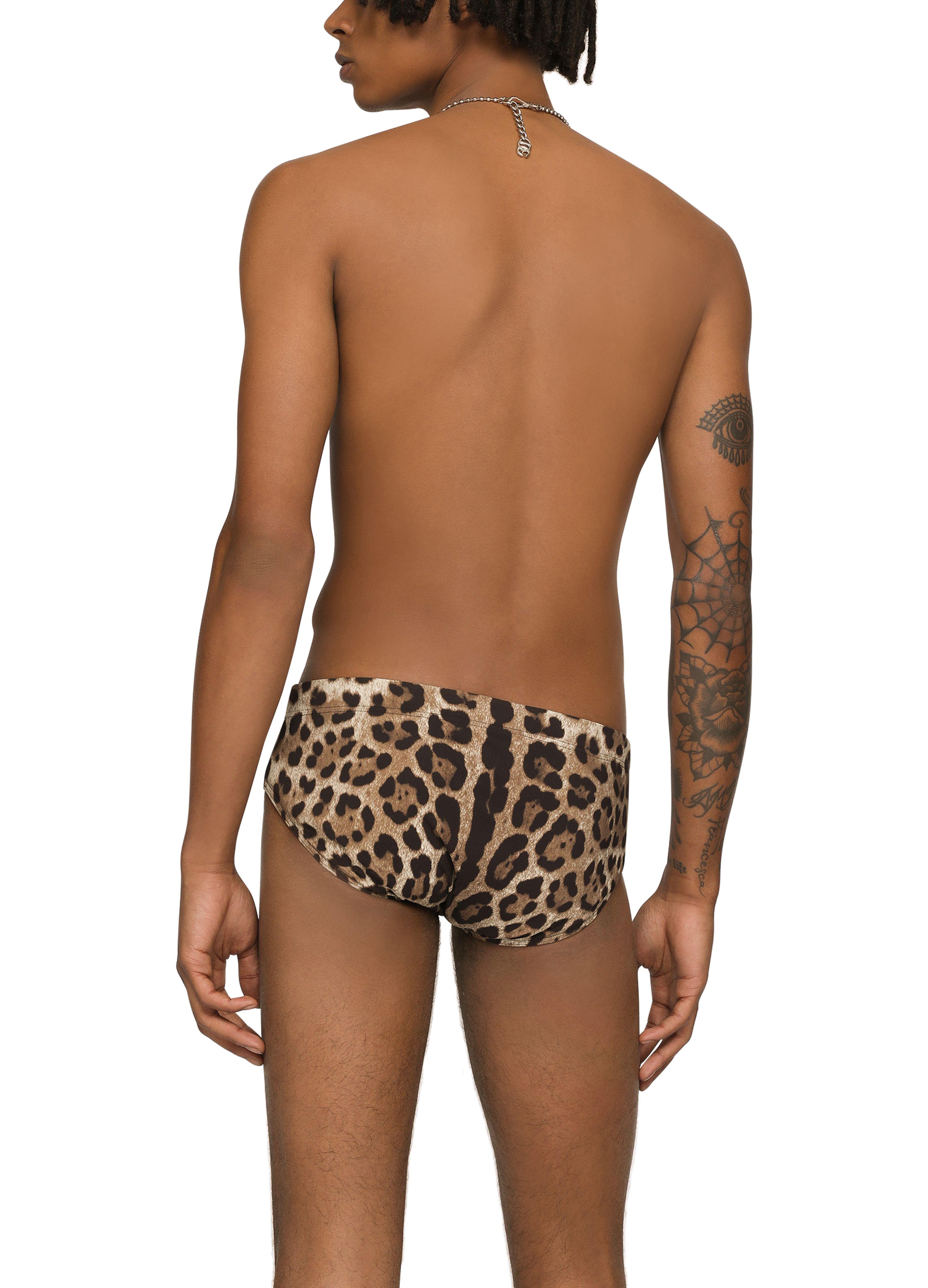 Slip homme leopard hotsell