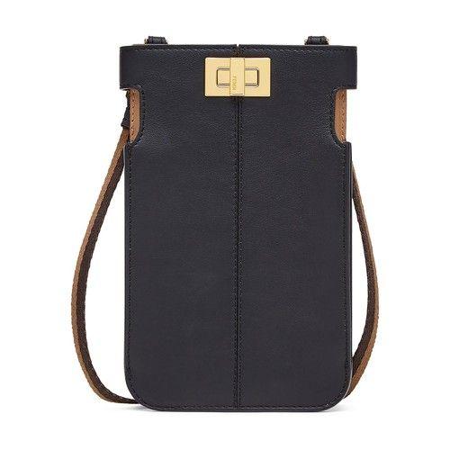Fendi by Marc Jacobs Baguette Smartphone Pouch Black Nappa Leather