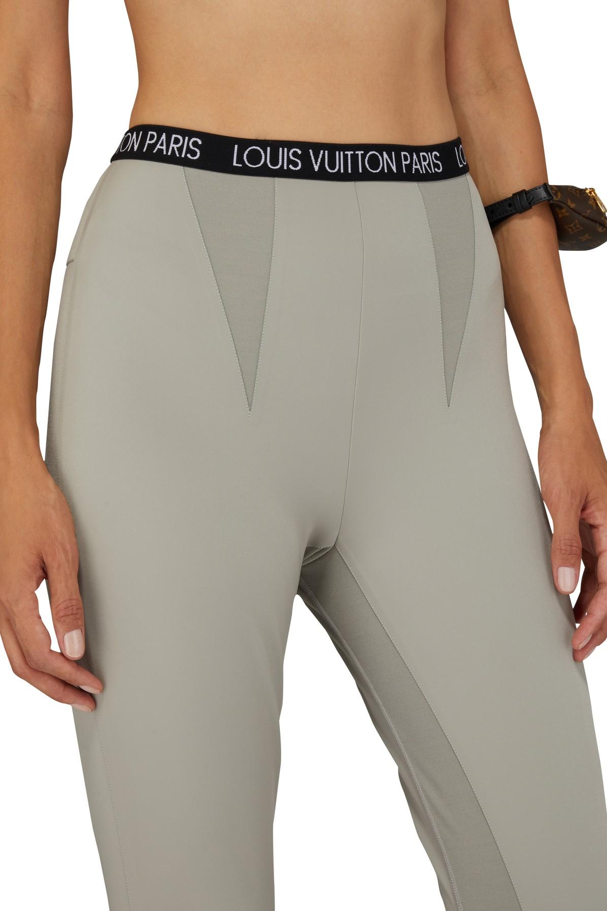 Louis Vuitton Shiny Insert Leggings in Gray | Lyst