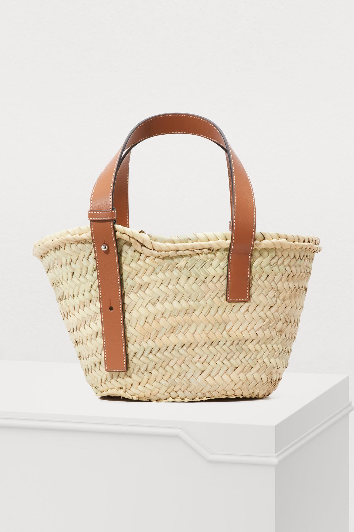 Loewe Leather Basket Small Bag - Lyst