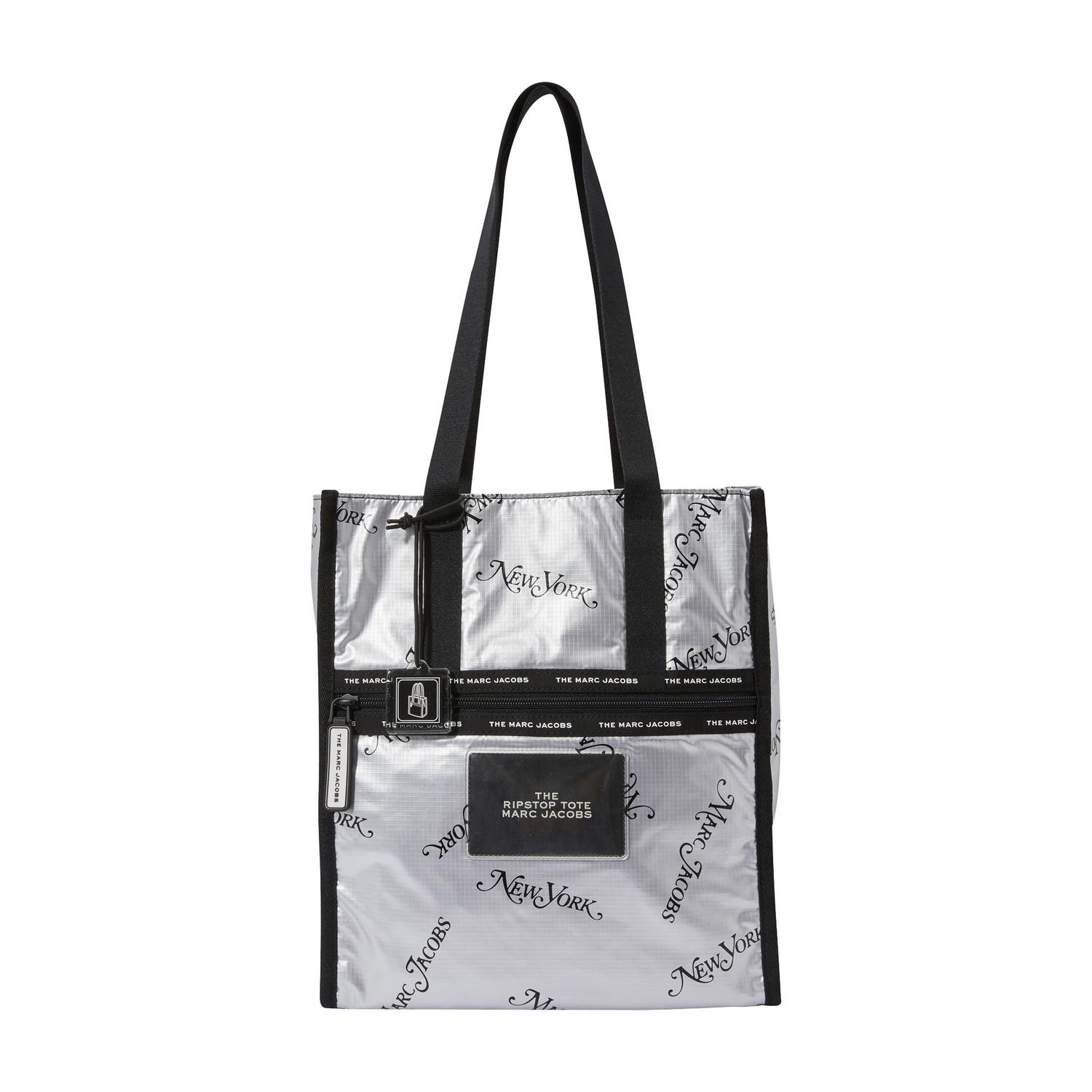 marc jacobs silver tote bag