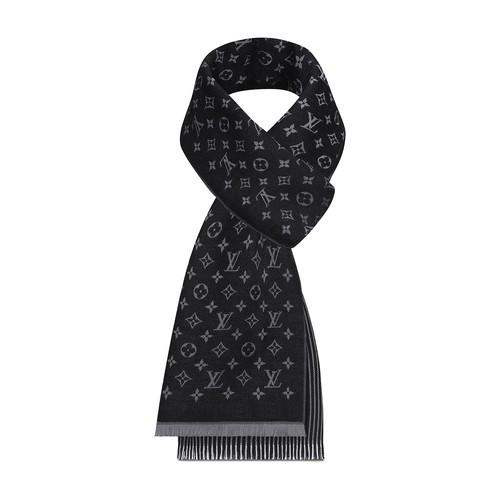 Louis Vuitton Monogram Lines Stole in Black for Men
