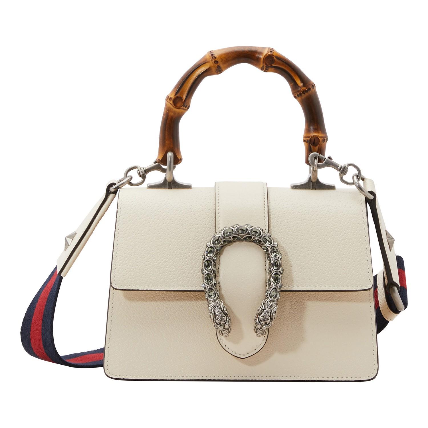 Gucci Dionysus Bamboo Handbag in White | Lyst Australia