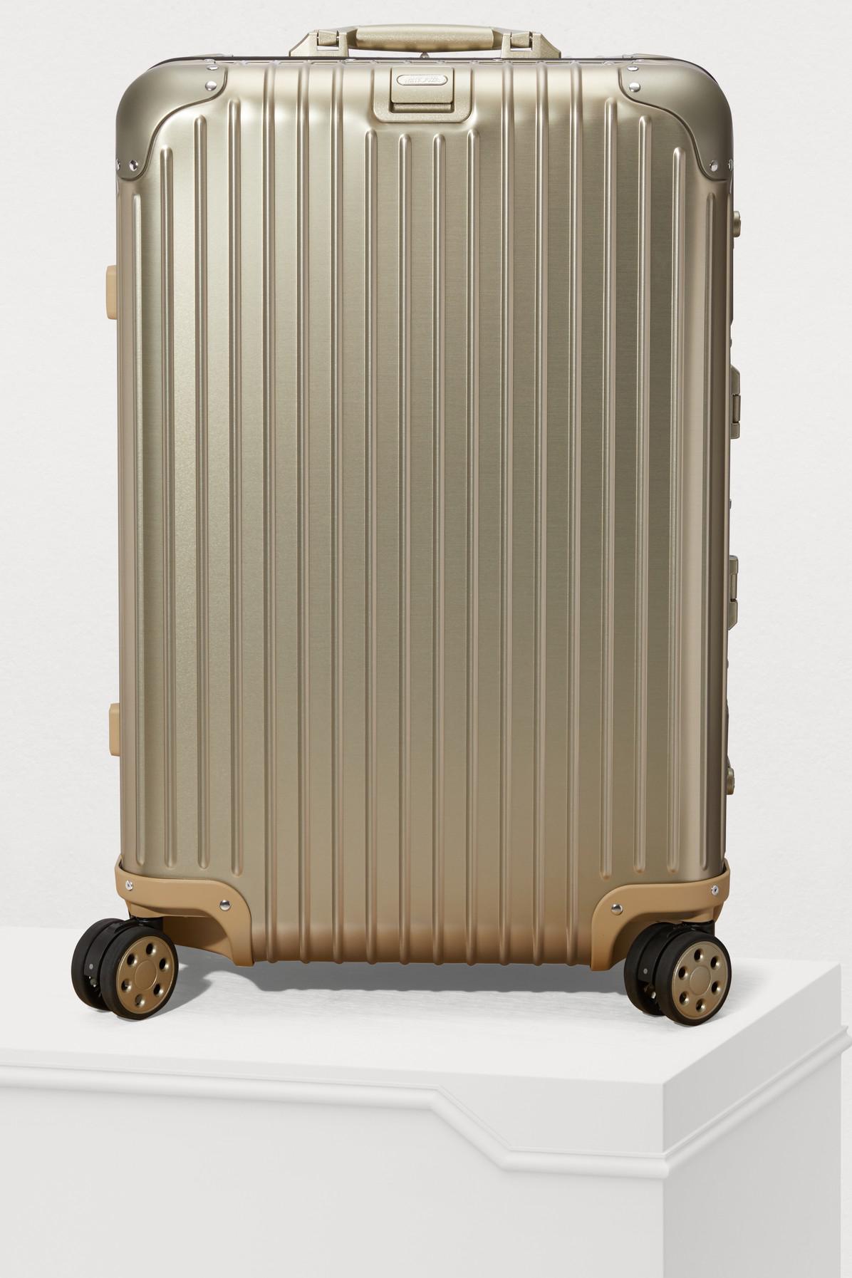 RIMOWA Topas Titanium Multiwheel Electronic Tag Luggage   l   Lyst