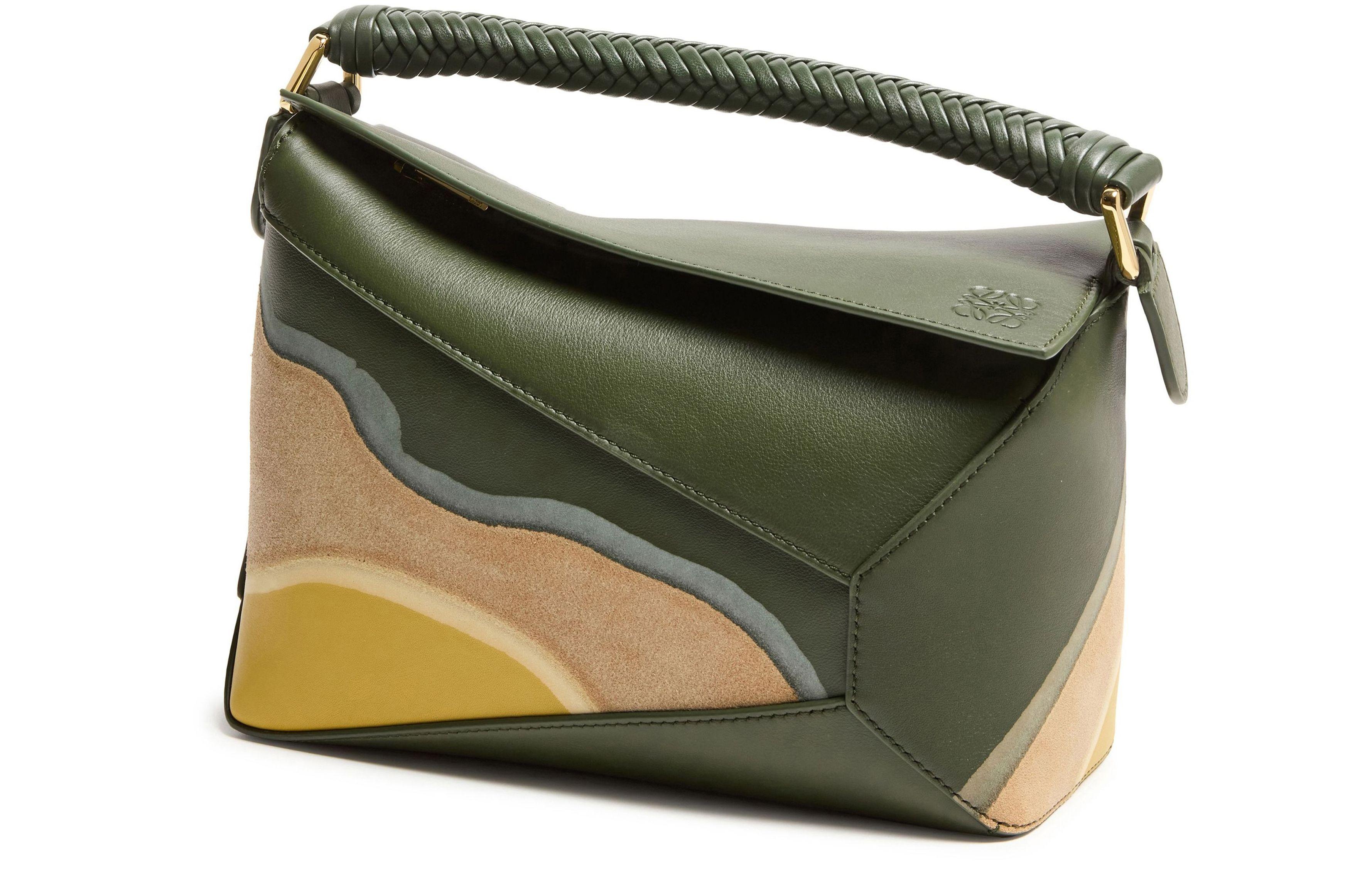 Loewe Puzzle Edge Landscape Small Bag in Green | Lyst
