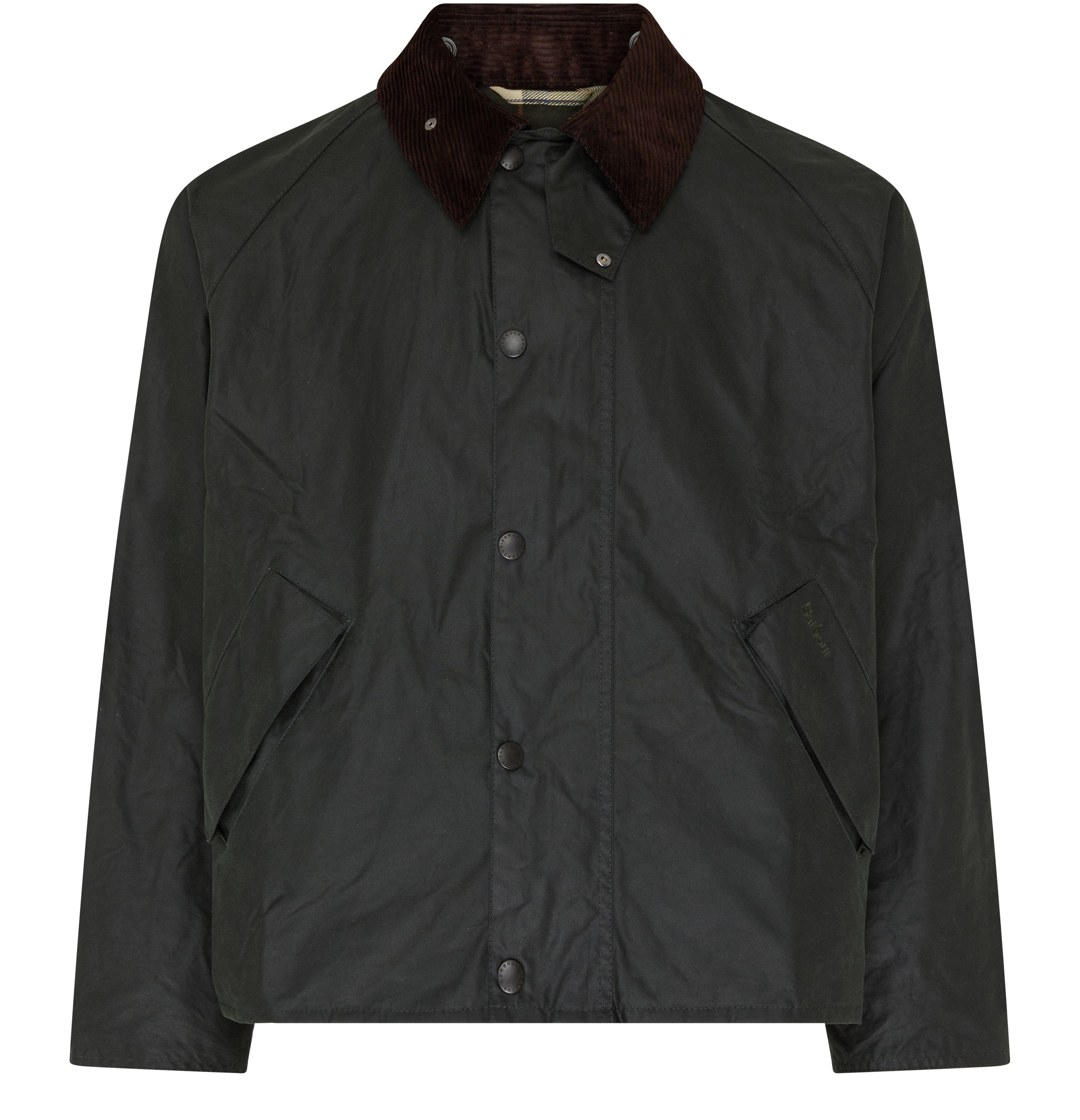 Barbour Barbour OS Transport Wax Field Jacket in Black for Men | Lyst