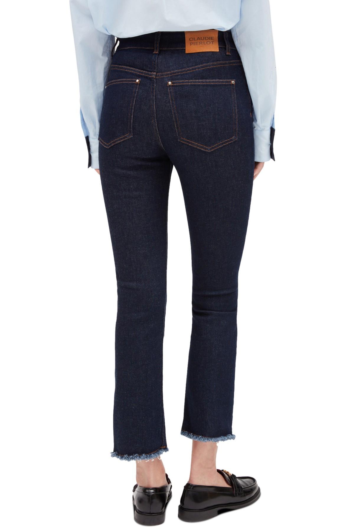 Claudie Pierlot High-waisted Raw Jeans in Blue | Lyst UK