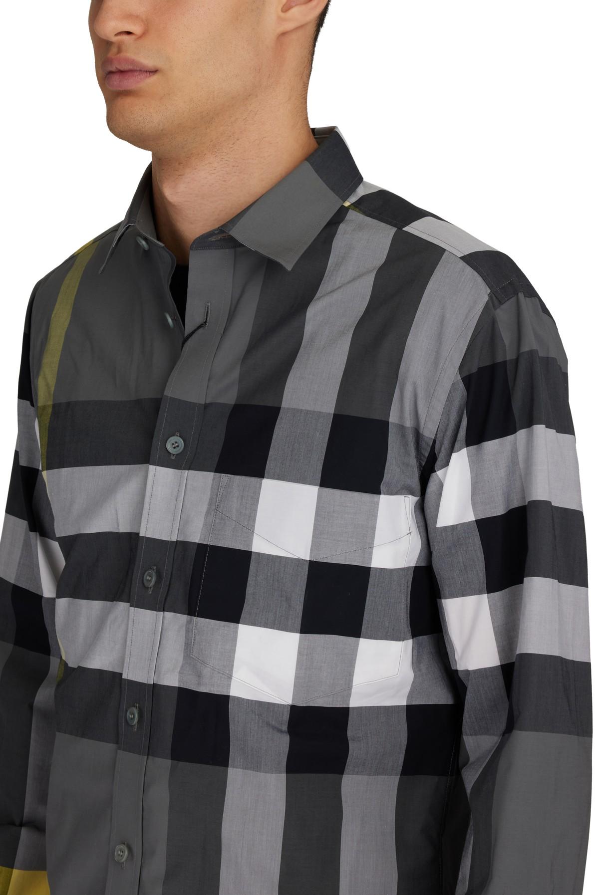 Black and 2025 grey burberry shirt