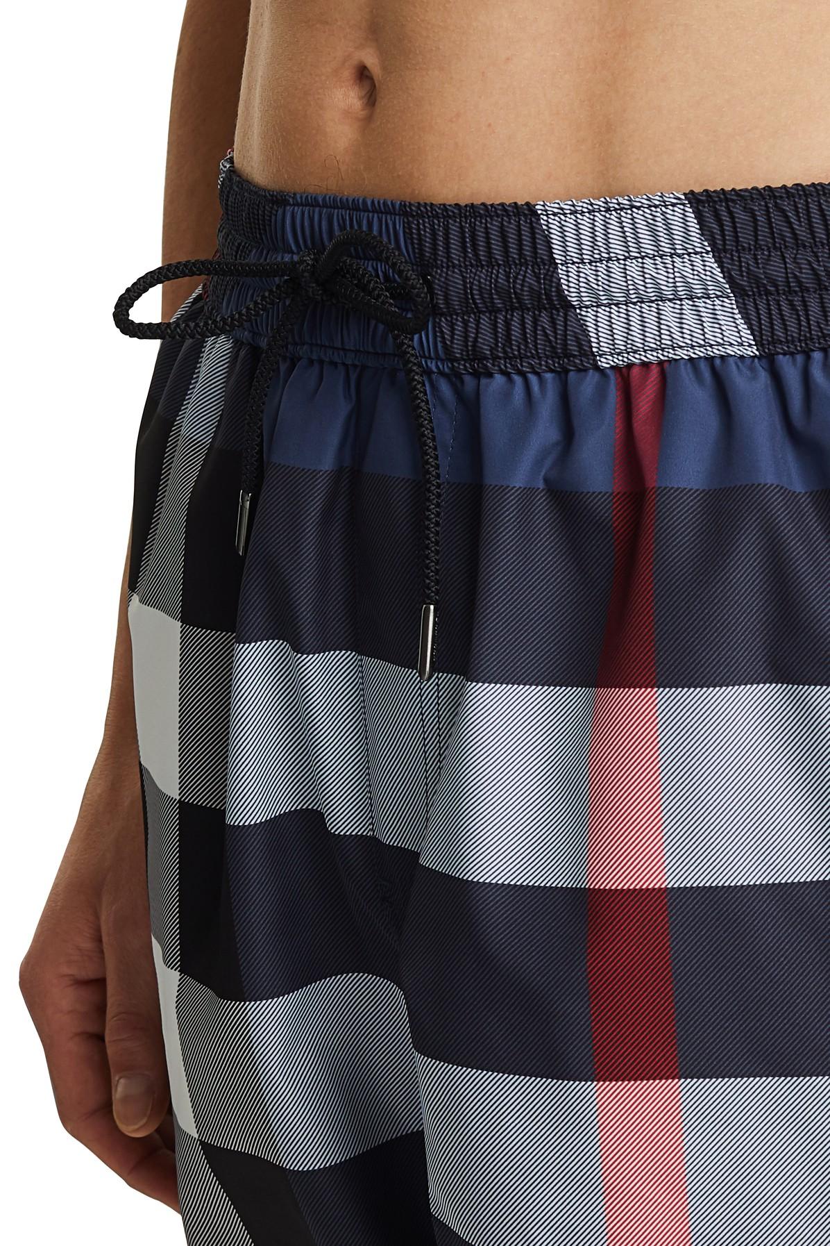 Burberry Synthetic Big Check Swim Shorts in Carbon Blue ip Check (Blue