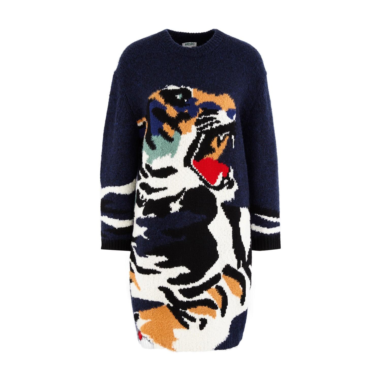tiger sweater dress